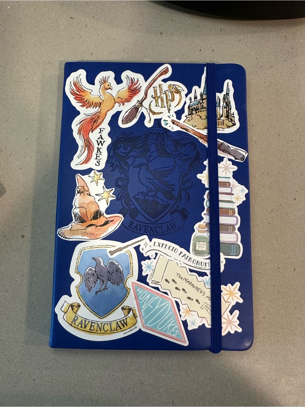 Ravenclaw Lined Notebook with Elastic Band